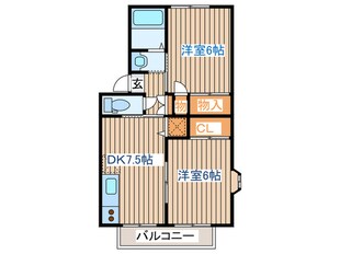 ベルパ－ク川平２番館の物件間取画像